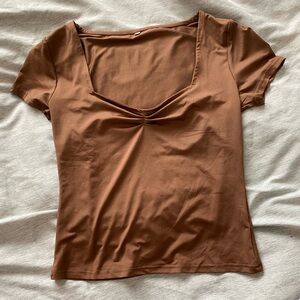 Brown Sweetheart top